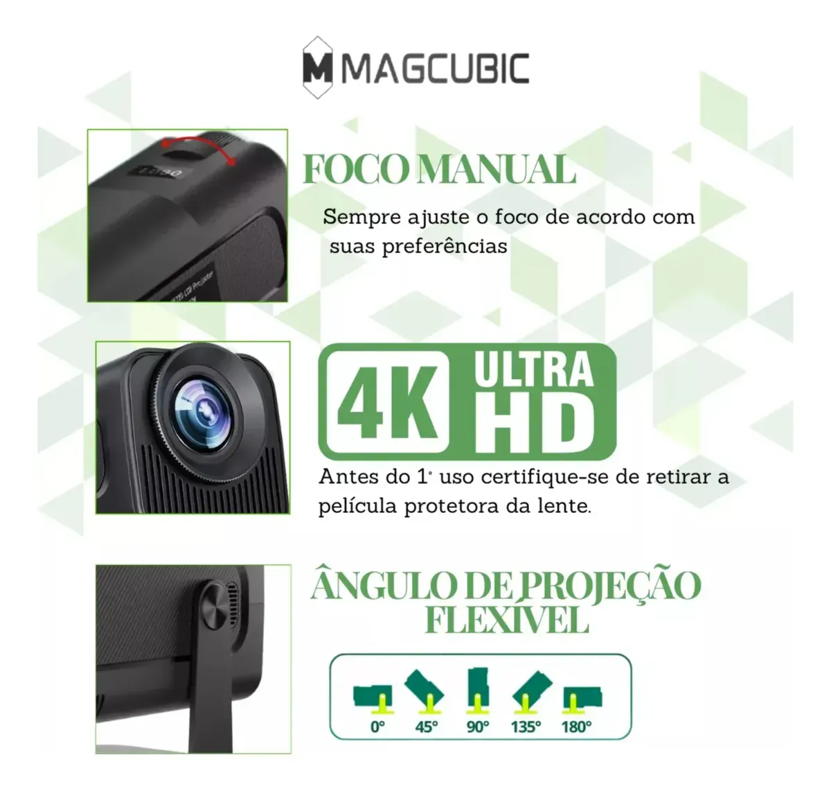 Projetor Hy320 Magcubic 1080p Original - imagem 2