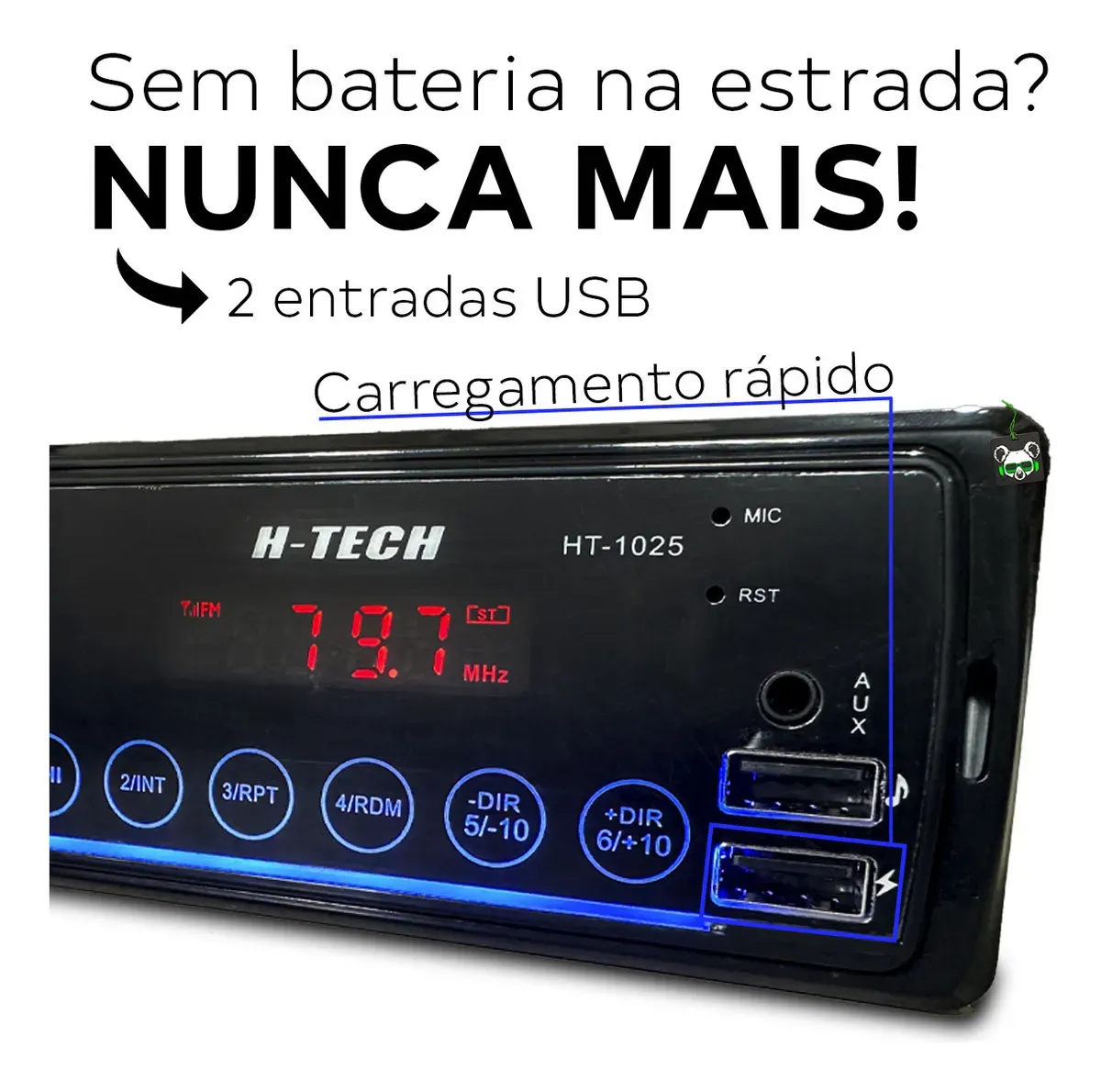 Som Automotivo H-Tech HT-2120 Bluetooth USB - imagem 2